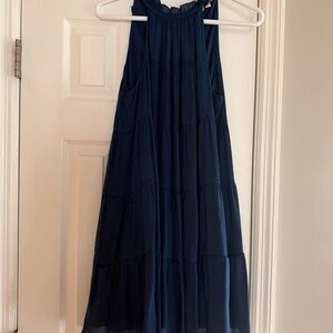 Umgee Navy Blue Sleeveless Dress